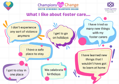 What I like about foster care poster