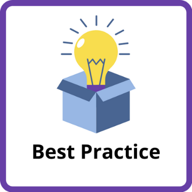 Best Practice button